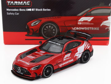 Tarmac Mercedes benz Amg Gt V8 Black Series F1 Safety Car Crowdstrike Season 2024 Bernd Maylander 1:64 Červená Bílá Černá