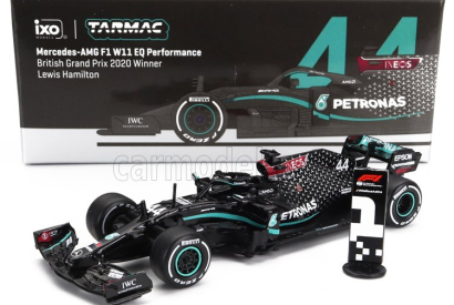 Tarmac Mercedes gp F1  W11 Eq Performance Team Amg Petronas Motorsport N 44 World Champion Winner Silverstone British Gp 2020 Lewis Hamilton 1:64 Černá Zelená