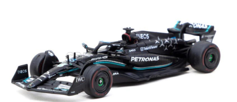 Tarmac Mercedes gp F1 W14 Team Mercedes-amg Petronas Formula One N 63 3rd Spain Gp 2023 George Russell 1:64 Black