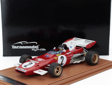 Tecnomodel Ferrari F1 312b2 N 2 Zandvoort Gp (with Pilot Figure) 1971 Jacky Ickx - Con Vetrina - With Showcase 1:18 Červená Bílá