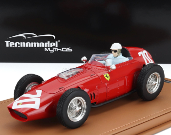 Tecnomodel Ferrari F1  Dino 246/256 Team Scuderia Ferrari N 20 Winner Monza Italy Gp (with Pilot Figure) 1960 Philip Hill 1:18 Red