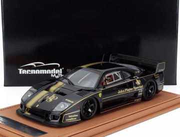 Tecnomodel Ferrari F40 Lm Jps John Player Special 1996 - Black Rims - Con Vetrina - With Showcase 1:18 Černé Zlato
