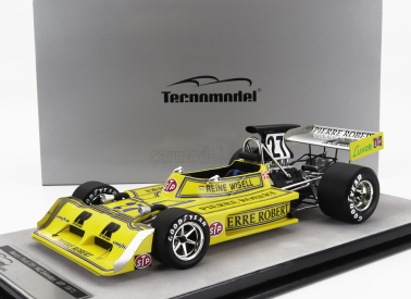 Tecnomodel March F1  731 Ford N 27 Sweden Gp 1973 Reine Wisell 1:18 Žlutá