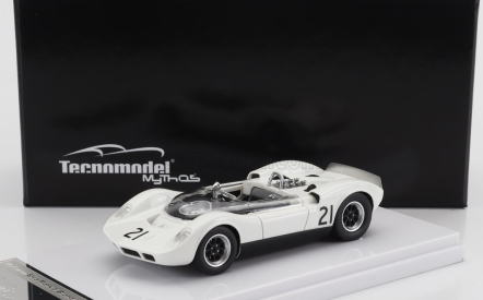 Tecnomodel Mclaren Elva Mark 1 N 21 Guards Trophy Brand Hatch 1965 G.hill 1:43 Bílá