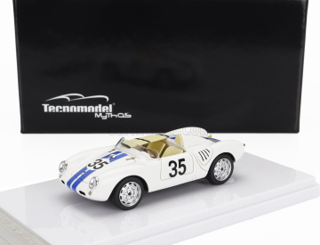 Tecnomodel Porsche 550a Team Ed Hugus N 35 24h Le Mans 1957 E.hugus - C.g.de Beaufort 1:43 Bílá Modrá