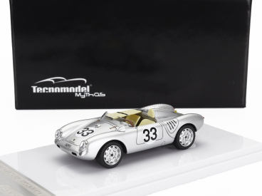 Tecnomodel Porsche 550a Team Porsche Kg N 33 24h Le Mans 1957 H.hermann - R.von Frankenberg 1:43 Silver