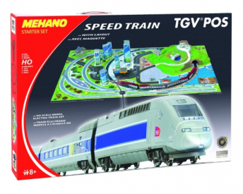 MEHANO Speed train TGV POS s maketou tratě