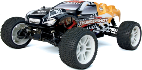 THUNDERSHOT 4wd BRUSHLESS RTR - 1/10 Truggy s 2,4GHz RC soupravou