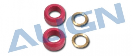 Tlumící gumové kroužky/červené 60° pro T REX 550E