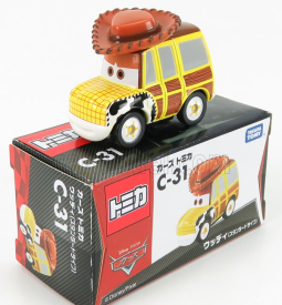 Tomica Walt disney Pixar Cars - Woody 1:64 Žluté Dřevo