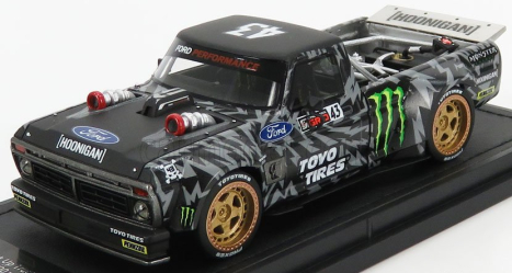 Topmarques Ford usa F-150 Pick-up N 43 Hoonigan 1977 Ken Block 1:43 Černá Bílá