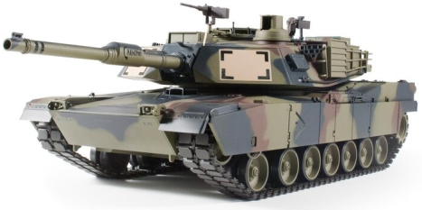 TORRO tank 1/16 RC M1A Abrams zelená kamufláž - BB Airsoft+IR (kovové pásy)