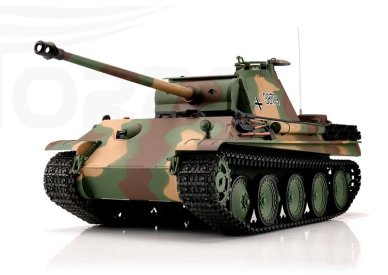 TORRO tank 1/16 RC Panther verze G flekatá kamufláž - BB Airsoft+IR