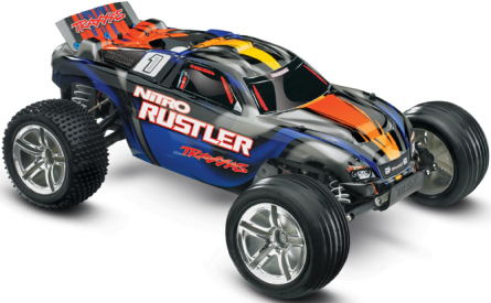 RC auto Traxxas Nitro Rustler Stadium Truck