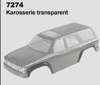 Transparentní karoserie se samolepkami pro DF-4S 313 mm DF Models