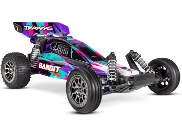 RC auto Traxxas Bandit 1:10 VXL RTR, fialová