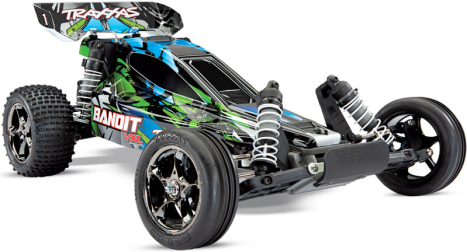 RC auto Traxxas Bandit 1:10 VXL TQi, zelená