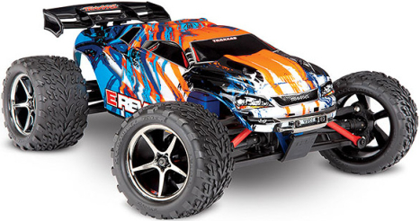 RC auto Traxxas E-Revo 1:16 RTR, oranžová