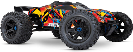 RC auto Traxxas E-Revo 1:8 VXL 4WD TQi RTR, Solar Flare