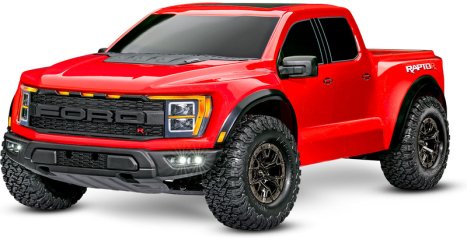 RC auto Traxxas Ford F-150 Raptor R 1:10 RTR, červená