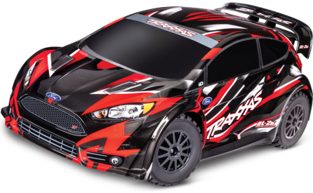 RC auto Traxxas Ford Fiesta 1:10 2BL 4WD RTR, červená