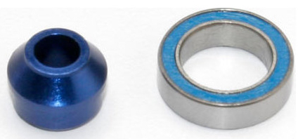 Traxxas hliníkové pouzdro ložiska modré, ložisko 10x15x4mm