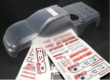 Traxxas karosérie nenabarvená, samolepk: Revo 3.3
