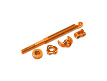Traxxas mechanika řízení hliníková oranžová