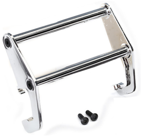 Traxxas Push bar, bumper (chrome) (fits #8069 bumper)