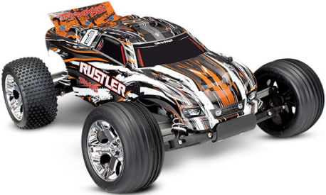 RC auto Traxxas Rustler 1:10 RTR, oranžová