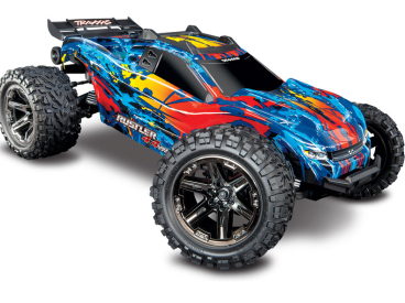 BAZAR - RC auto Traxxas Rustler 1:10 VXL 4WD TQi, červená