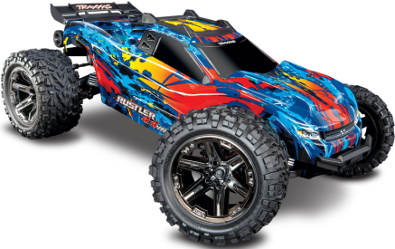 RC auto Traxxas Rustler 1:10 VXL 4WD TQi, červená