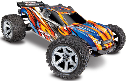 RC auto Traxxas Rustler 1:10 VXL 4WD TQi RTR, oranžová