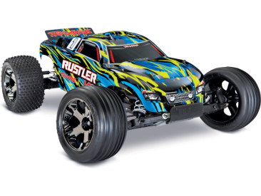 RC auto Traxxas Rustler 1:10 VXL TQi RTR, žlutá