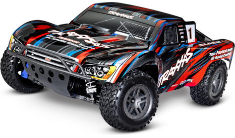 RC auto Traxxas Slash 1:10 2BL 4WD RTR, červená