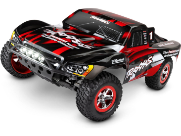RC auto Traxxas Slash 1:10 RTR s LED osvětlením, červená