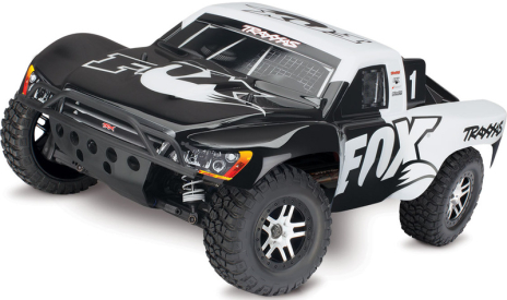 RC auto Traxxas Slash 1:10 VXL 4WD TQi, Fox, černobílá