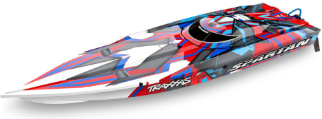 RC loď Traxxas Spartan TQi RTR, červená