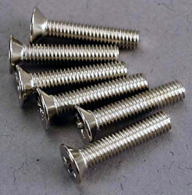 Traxxas šroub křížový M3x15mm zápustná hlava zink. (6)
