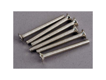 Traxxas šroub křížový M3x30mm zápustná hlava zink. (6)