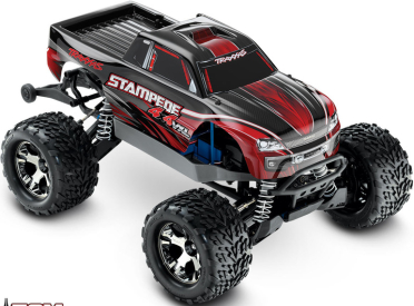 RC auto Traxxas Stampede 1:10 VXL 4WD TQi, červená