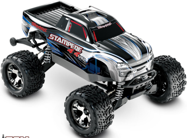 RC auto Traxxas Stampede 1:10 VXL 4WD TQi, stříbrná