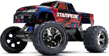 RC auto Traxxas Stampede 1:10 VXL TQi, červená