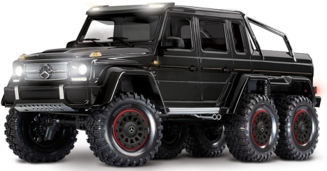 RC auto Traxxas TRX-6 Mercedes G 63 6x6 1:10 TQi RTR, černá