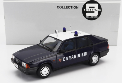 Triple9 Alfa romeo 75 Carabinieri - Police - 1988 1:18 Modrá Bílá