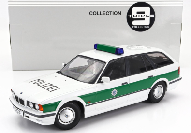 Triple9 BMW 5-series Touring (e34) Sw Station Wagon Polizei 1996 1:18 Bílá Zelená