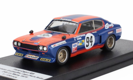 Trofeu Ford england Capri 2600 Rs Team Ecurie Tours Auto N 94 24h Le Mans 1975 Christian Gouttepiffre - Jean Pierre Bodin 1:43 Modrá Oranžová