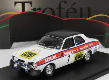 Trofeu Ford england Escort Mk1 Rs2000 (night Version) N 7 Rally Mintex 1975 R.brookes - J.brown 1:43 Bílá Černá Oranžová