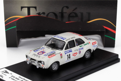 Trofeu Ford england Escort Mki (night Version) N 14 Rally 1000 Lakes 1975 Erik Aaby - Monty Karlan 1:43 Bílá