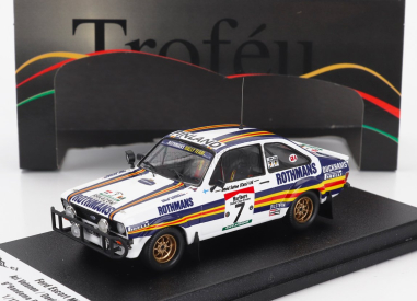 Trofeu Ford england Escort Mkii (night Version) Team Rothmans N 7 Rally Bandama 1981 Ari Vatanen - David Richards 1:43 Bílá Modrá Žlutá